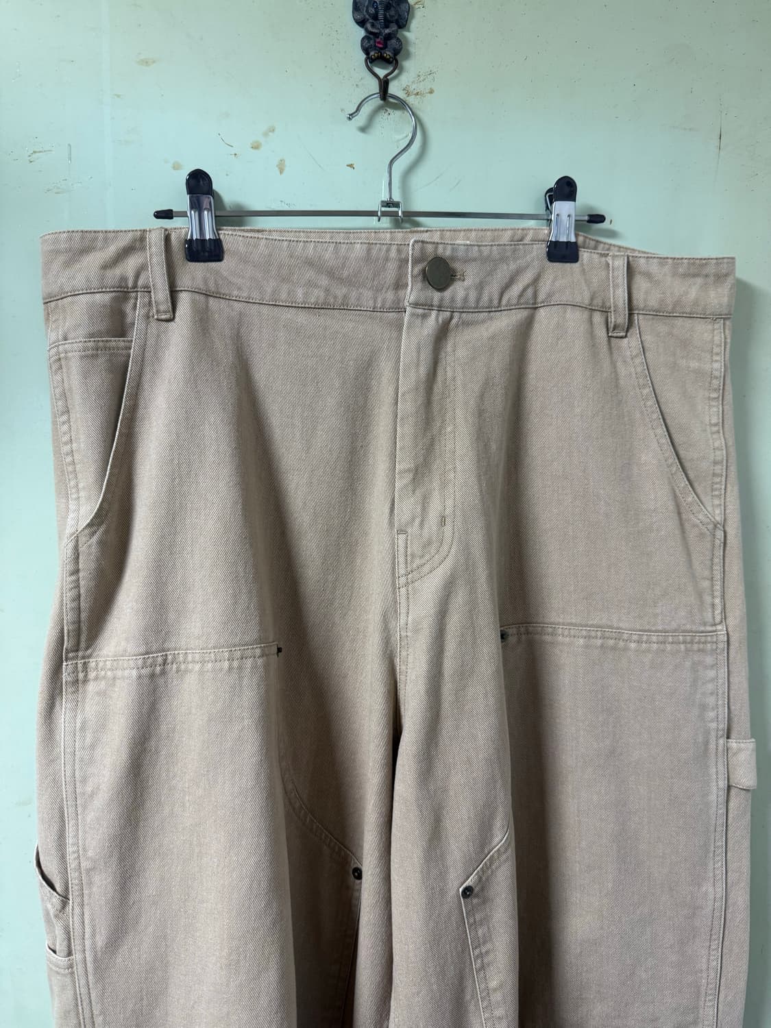 [2] 아오이로 커티드 더블니 팬츠 Tan 상품이미지3