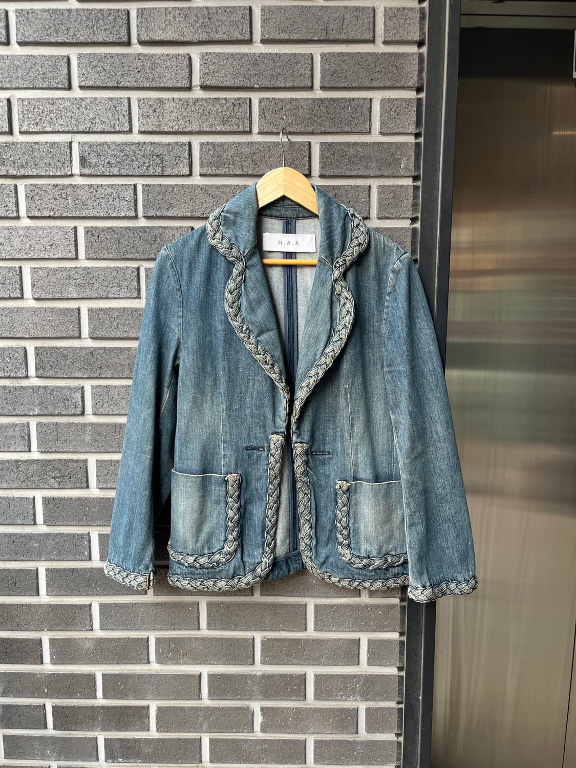 H.A.K 브레이디드 데님자켓 상품이미지3