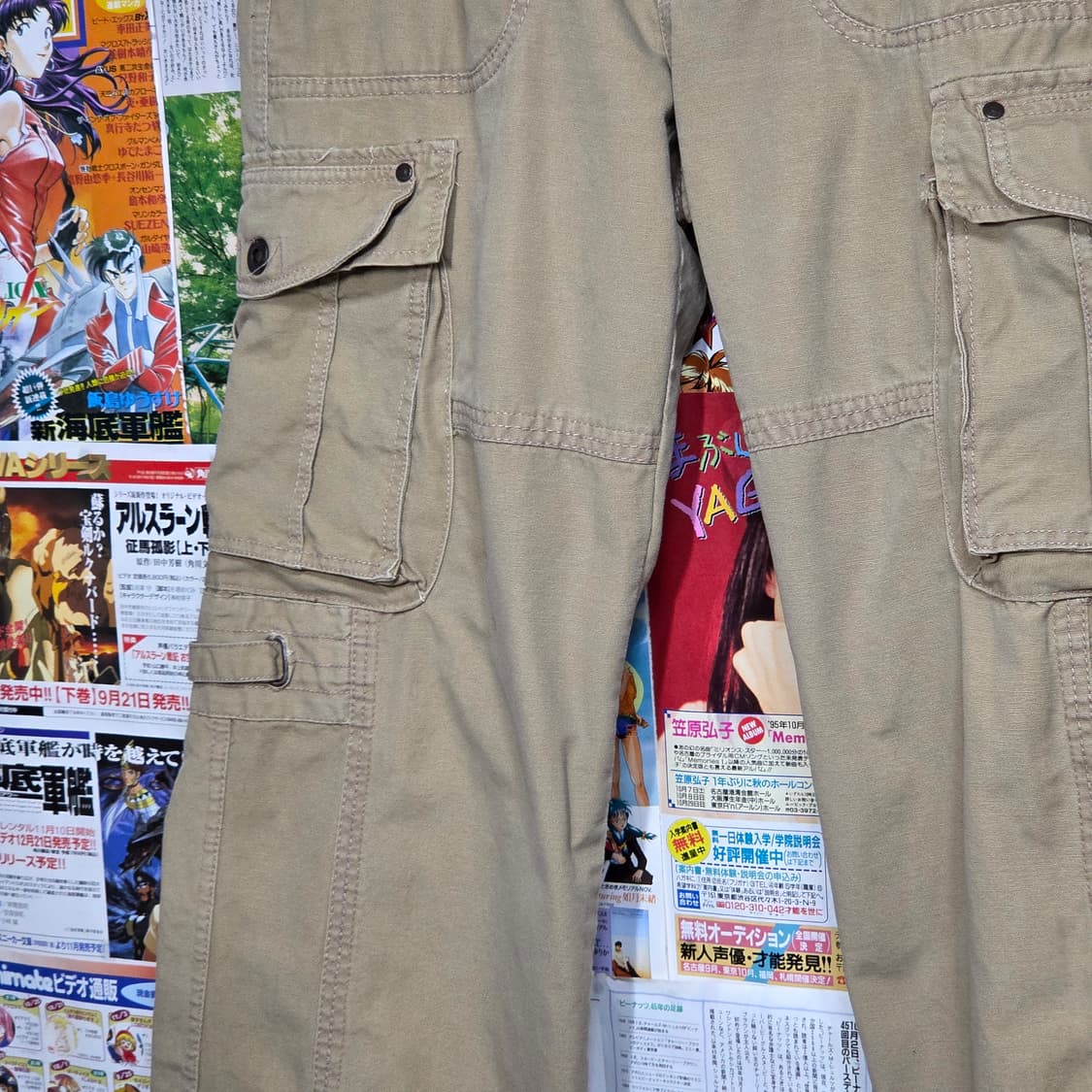 빈티지 베이지 브라운 멀티포켓  카고팬츠 상품이미지4