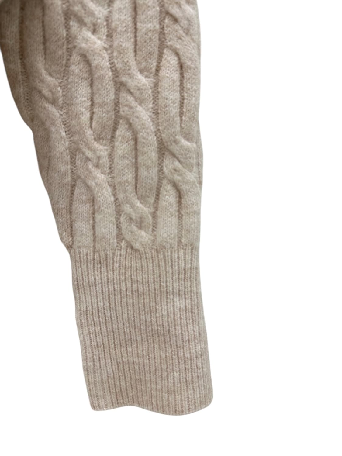 폴로 꽈배기 가디건 오트밀 (여성XL) 상품이미지6