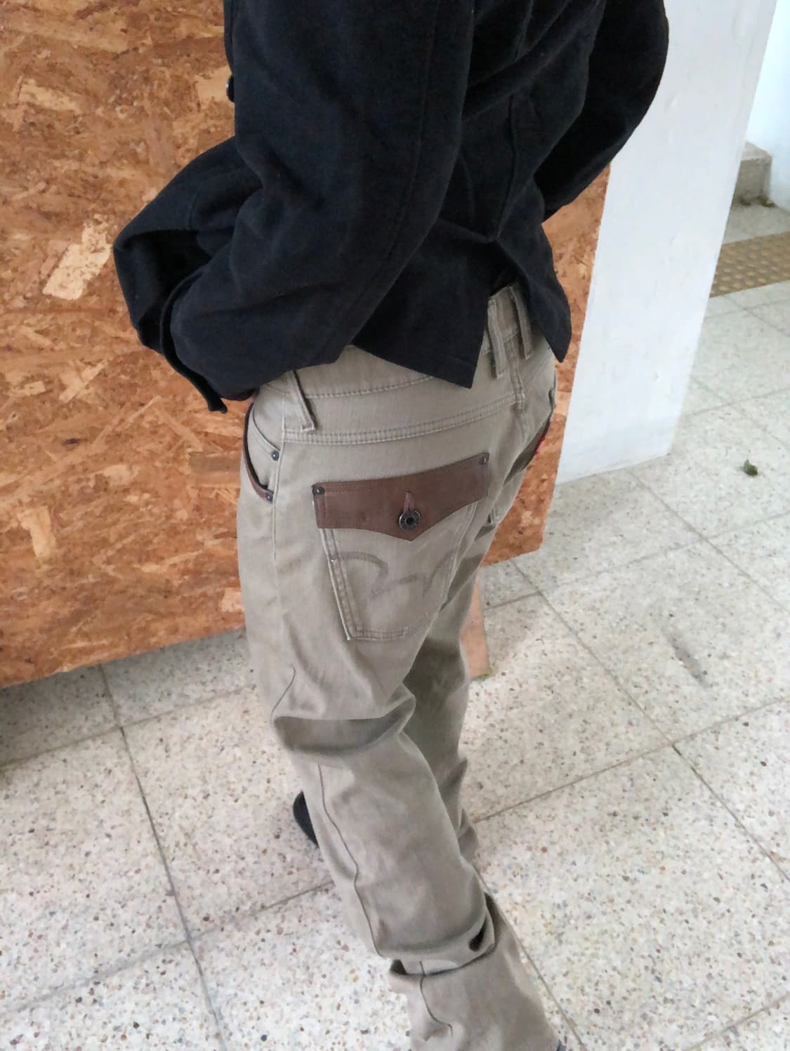 leather-trim pants 상품이미지4