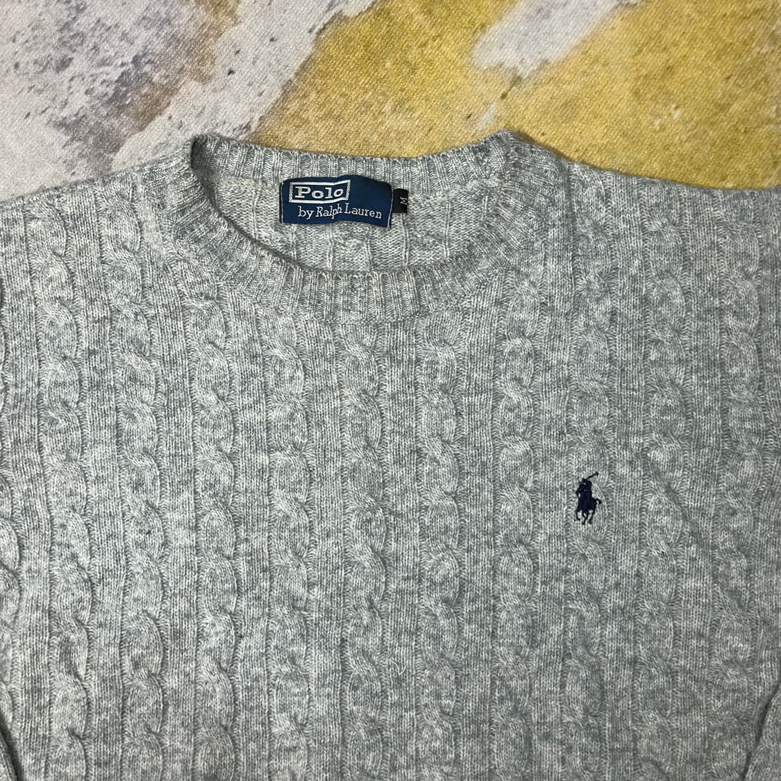 폴로랄프로렌 회색 꽈배기 니트 m 상품이미지2