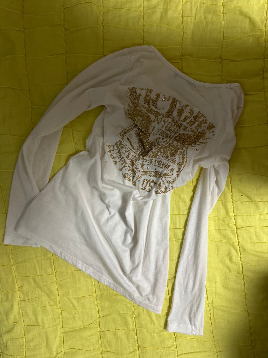 글리터 프린팅 펑크 롱슬리브  상품이미지1