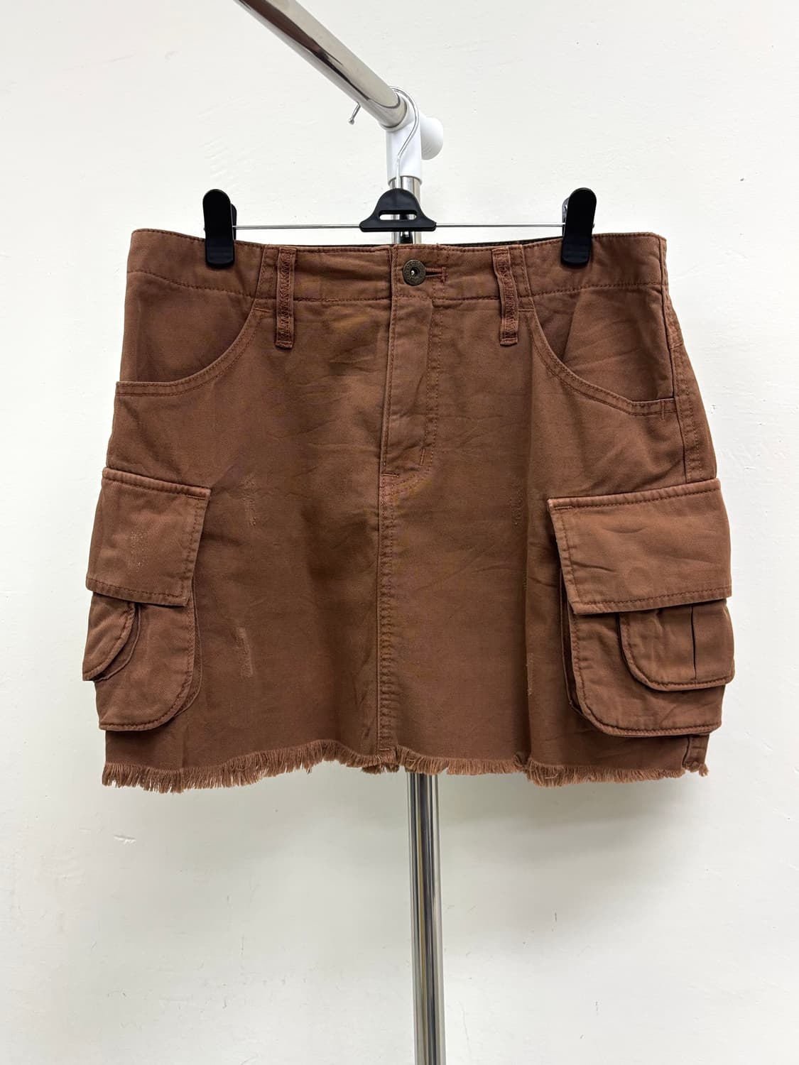 빈티지 브라운 카고 스커트 y2k 상품이미지4
