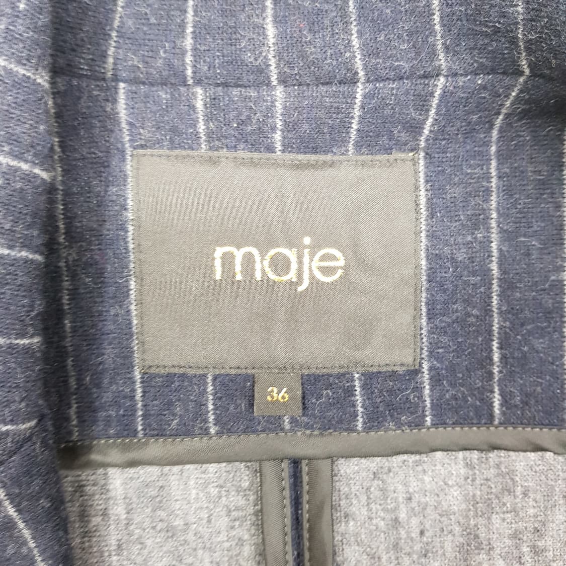 
마쥬 Maje 핀스트라이프 테일러드 자켓 36사이즈 상품이미지6