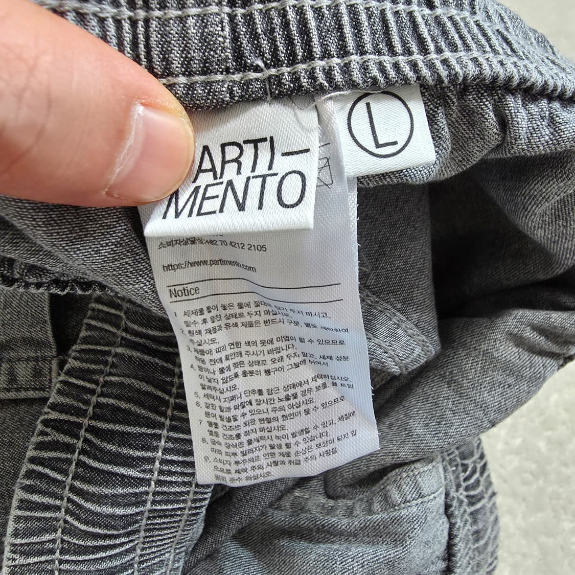 (L)파르티멘토 밴딩 와이드 팬츠 봄여름 상품이미지4