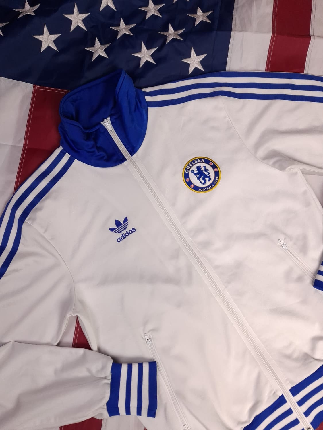 오리지날 아디다스 첼시 화이트 트렉탑져지 상품이미지2