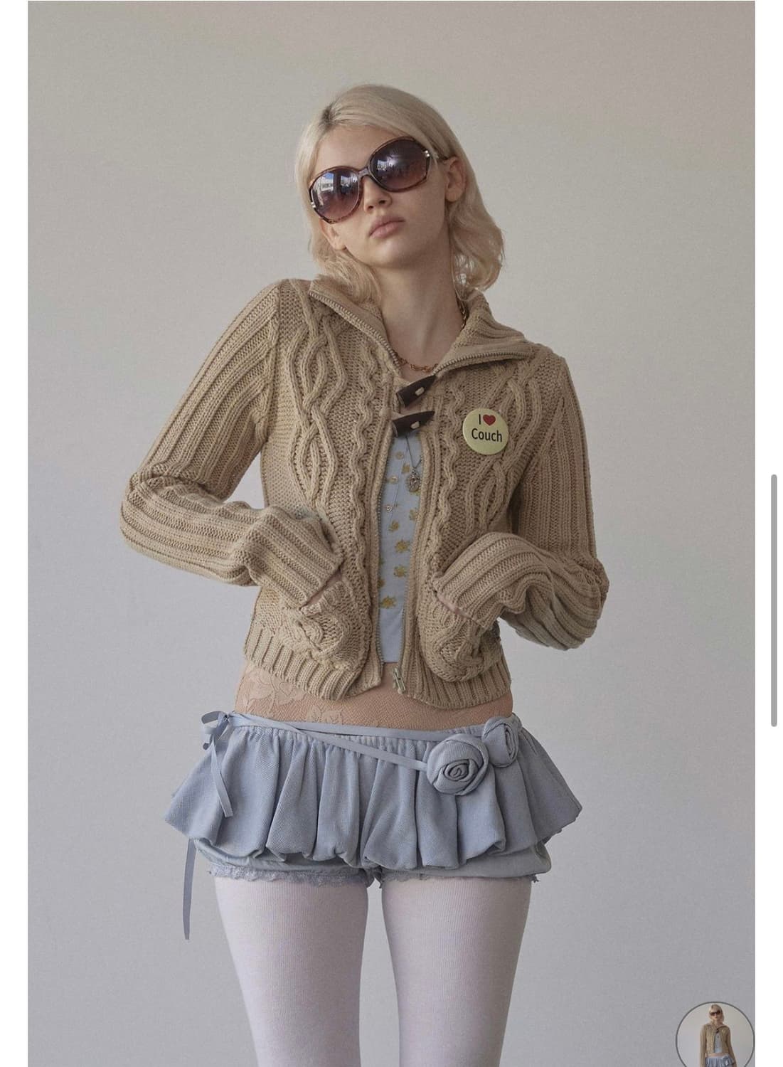 스컬프터 케이블 가디건  상품이미지1