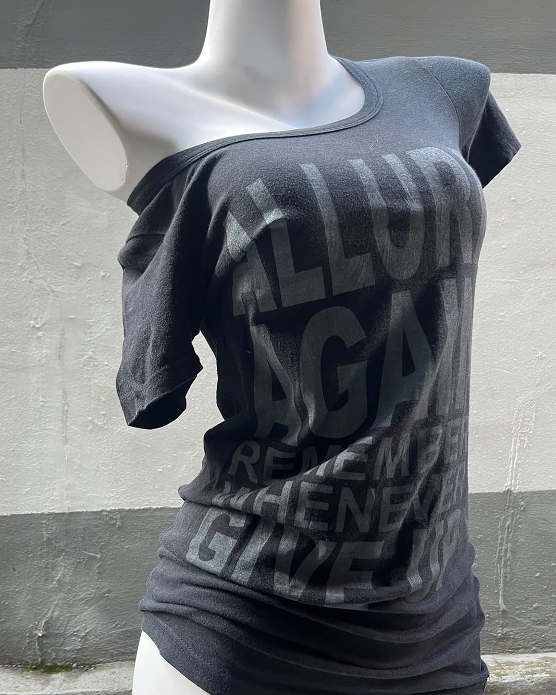 Y2K Faded Print T-shirts 상품이미지3