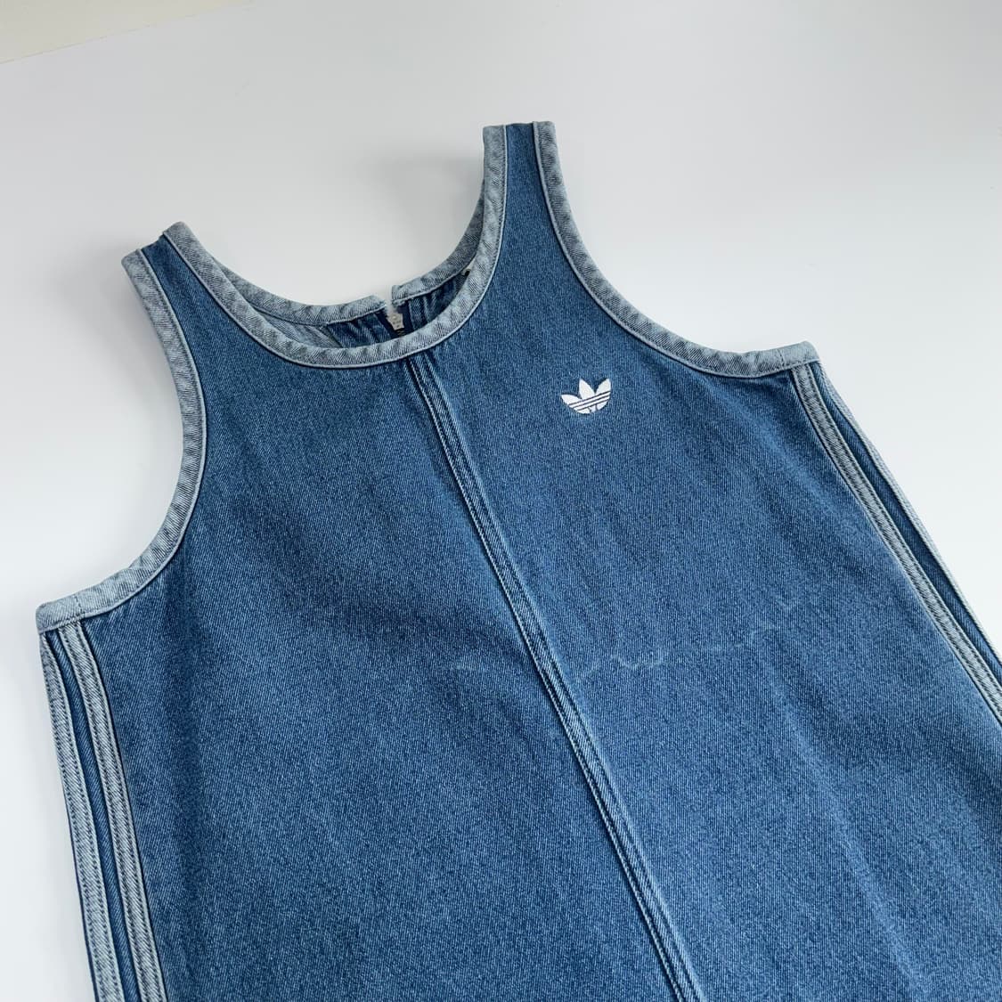 Adidas 아디다스 파이어로고 트랙탑 데님 원피스 상품이미지4