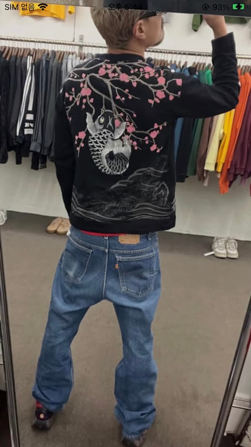 카라쿠리 타마시 잉어 맨투맨 상품이미지7