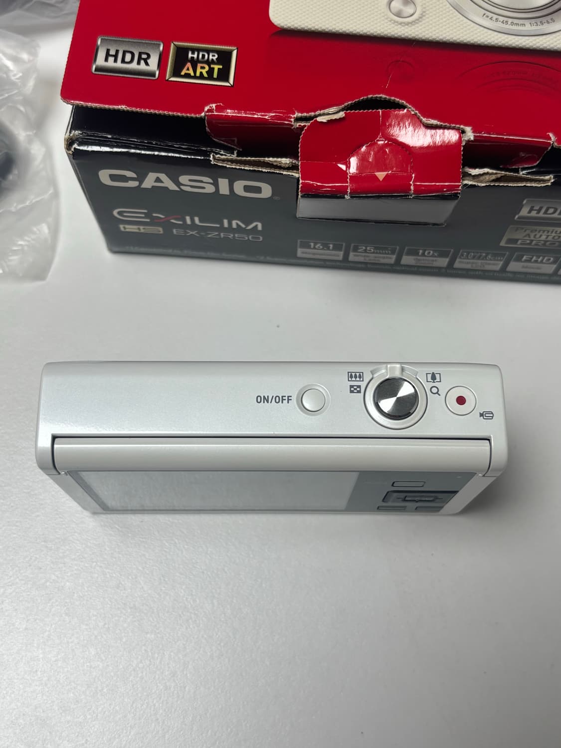 [민트급/풀박/셀카가능] 카시오 EX-ZR50 화이트 상품이미지4