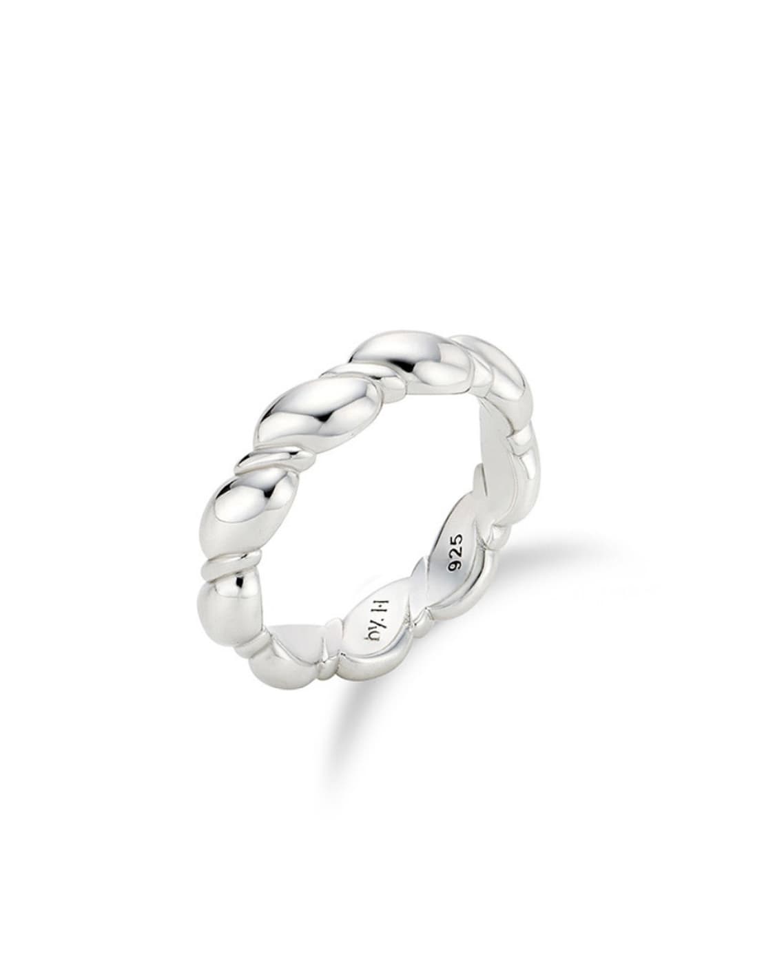 바이이에르 [925 silver] Rope ring (White) 17호 상품이미지1