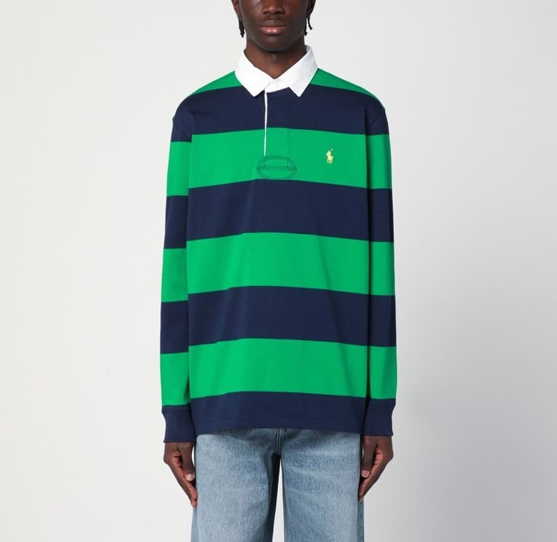 신형 QR 폴로 랄프로렌 그린 네이비 럭비 셔츠 상품이미지7