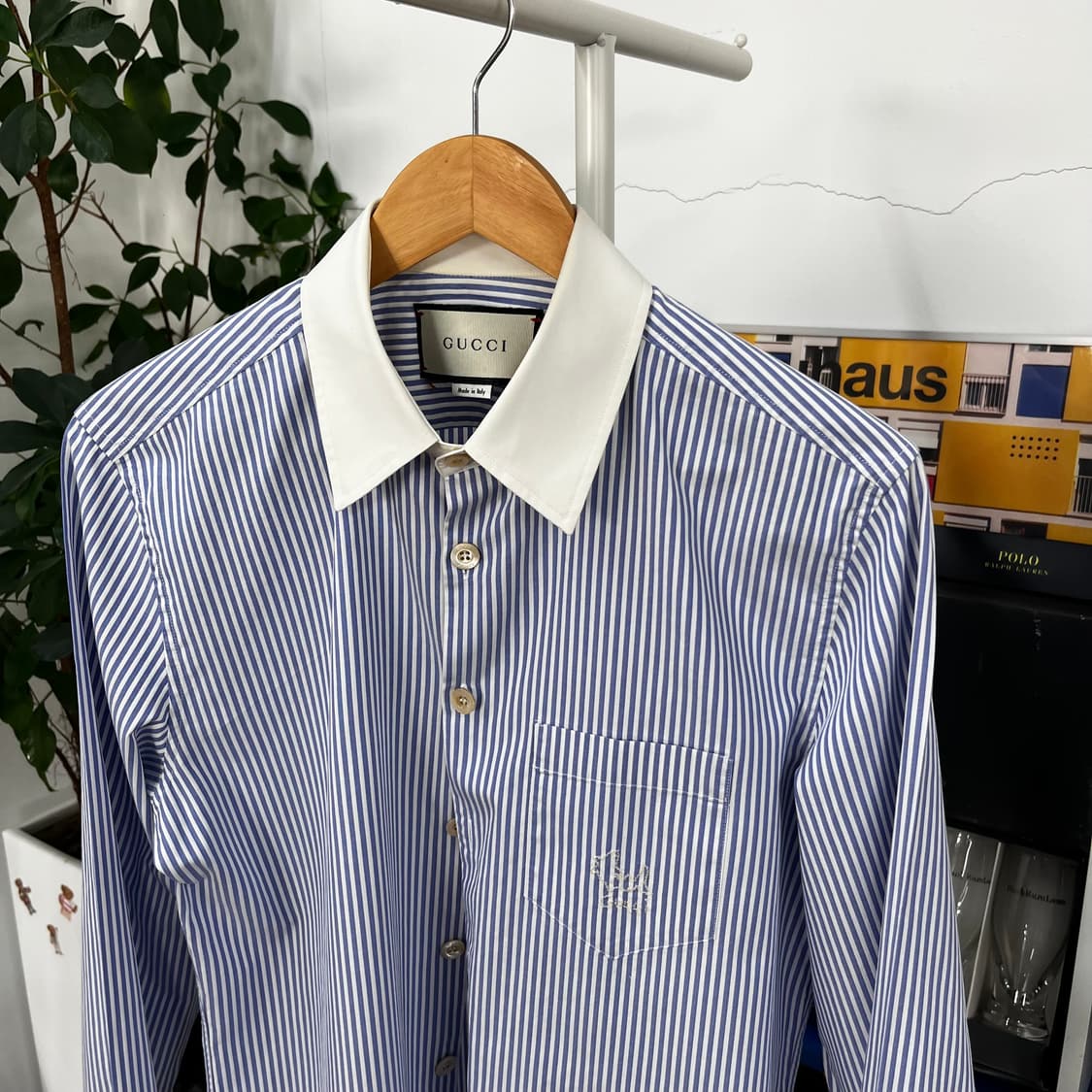 구찌 스티치로고 스트라이프 셔츠 41(16) 상품이미지2