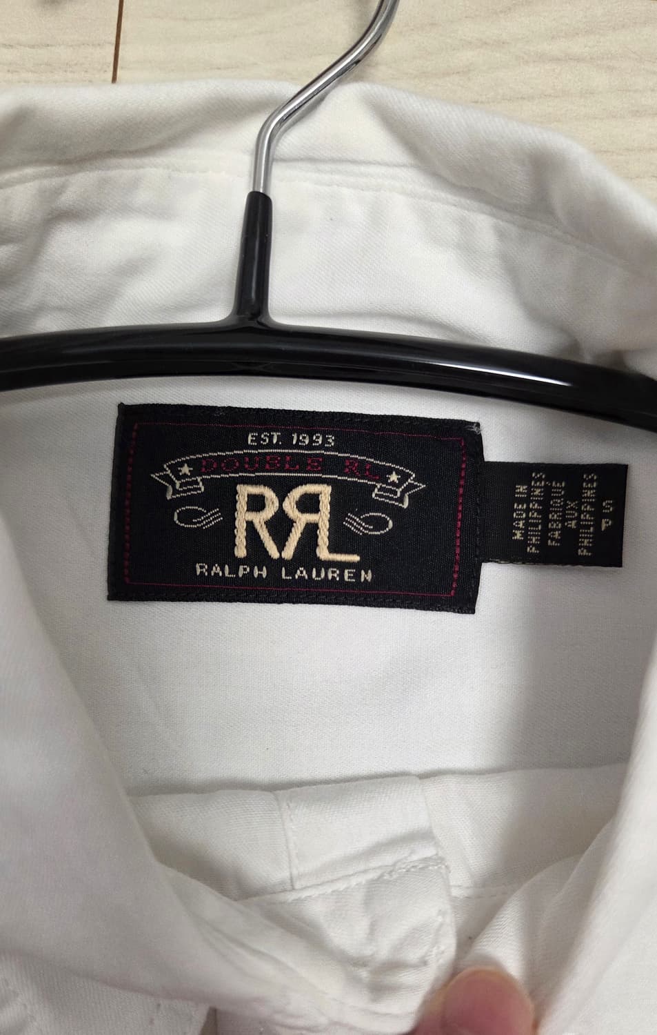 더블알엘 RRL 화이트 레일맨 워크셔츠 S 상품이미지2