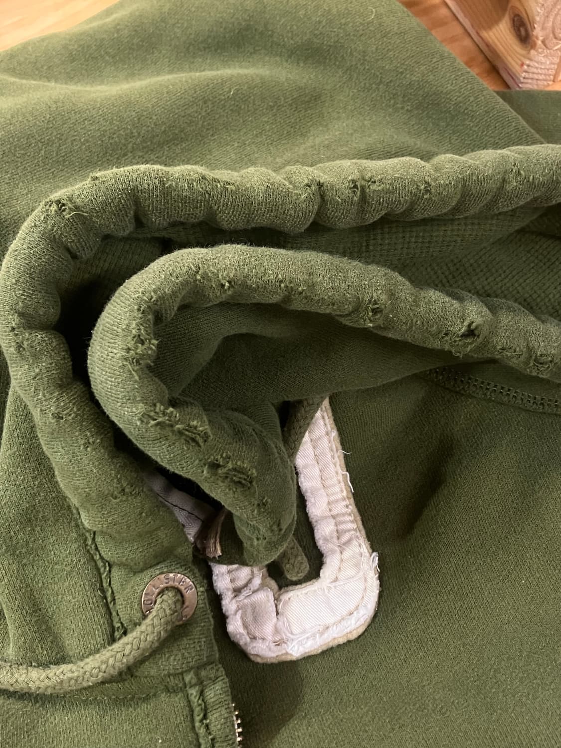 홀리스터 기모 후드집업 그린 XL #csz2329 상품이미지7