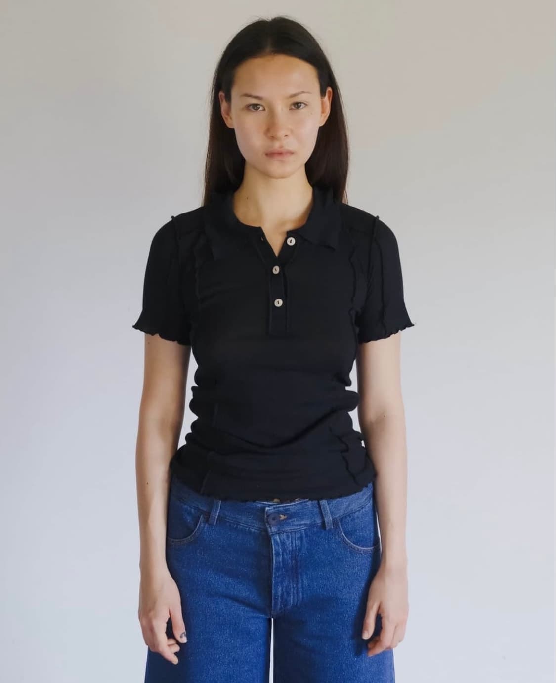 (S,M,L) 베이스레인지 Omato Polo 블랙 상품이미지1