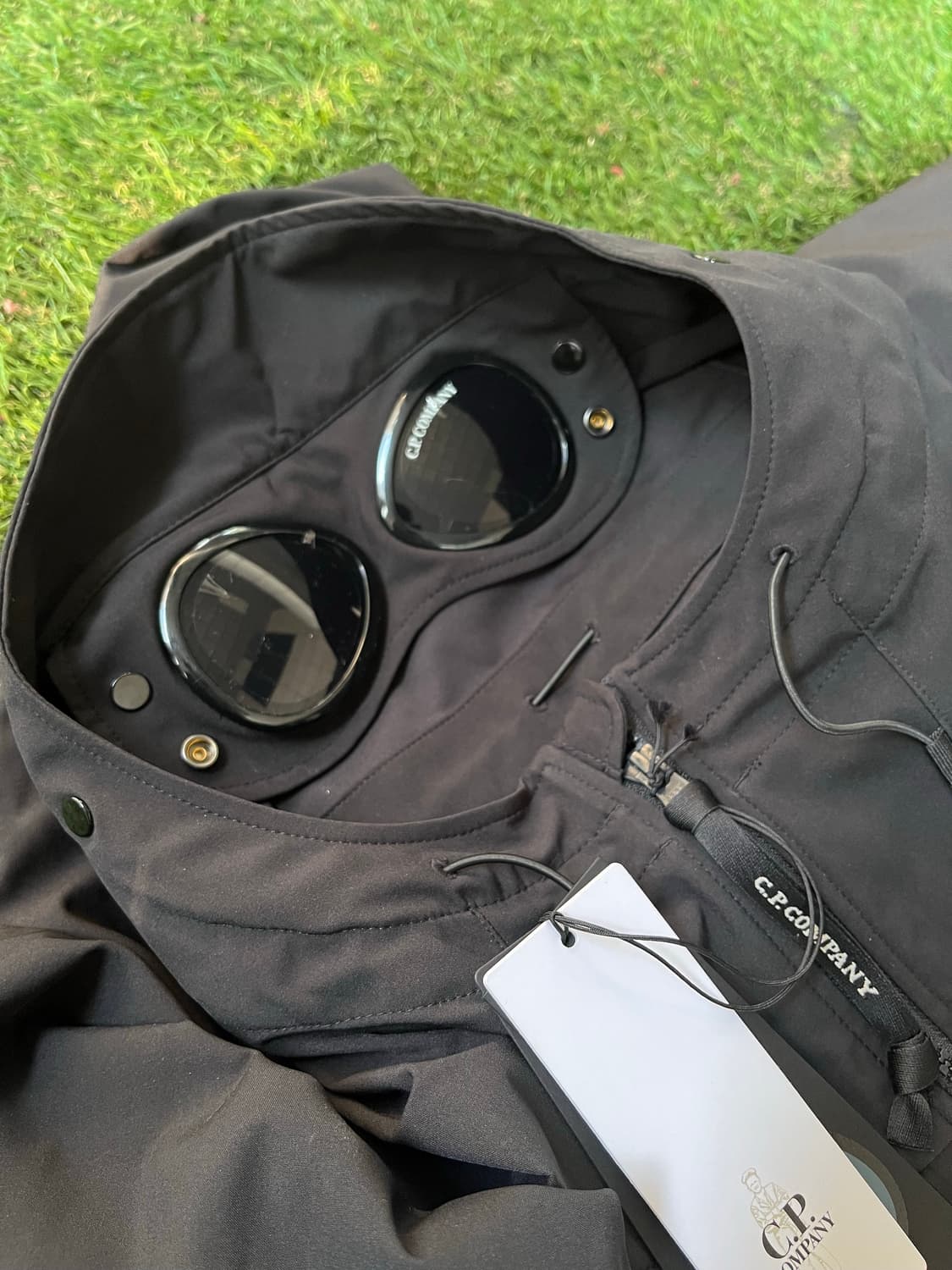 (새상품) 25ss CP컴퍼니 쉘R 고글자켓 블랙 상품이미지3