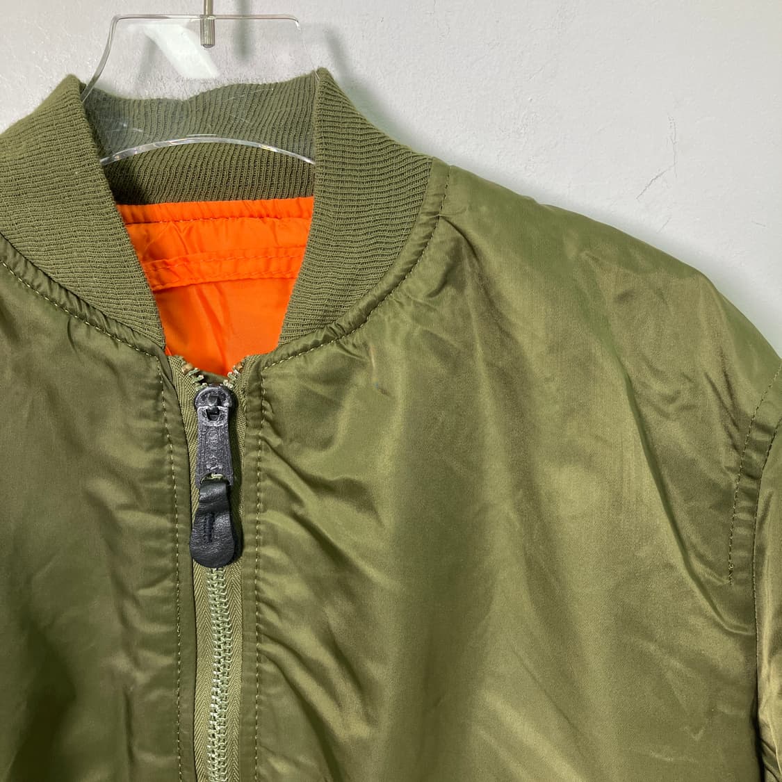 알파인더스트리 카키 ma-1 항공 점퍼 M 상품이미지4