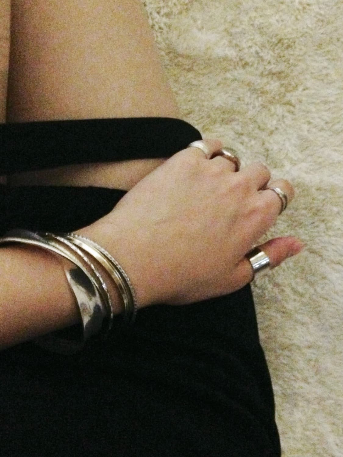 Silver Wave Bangle 상품이미지3