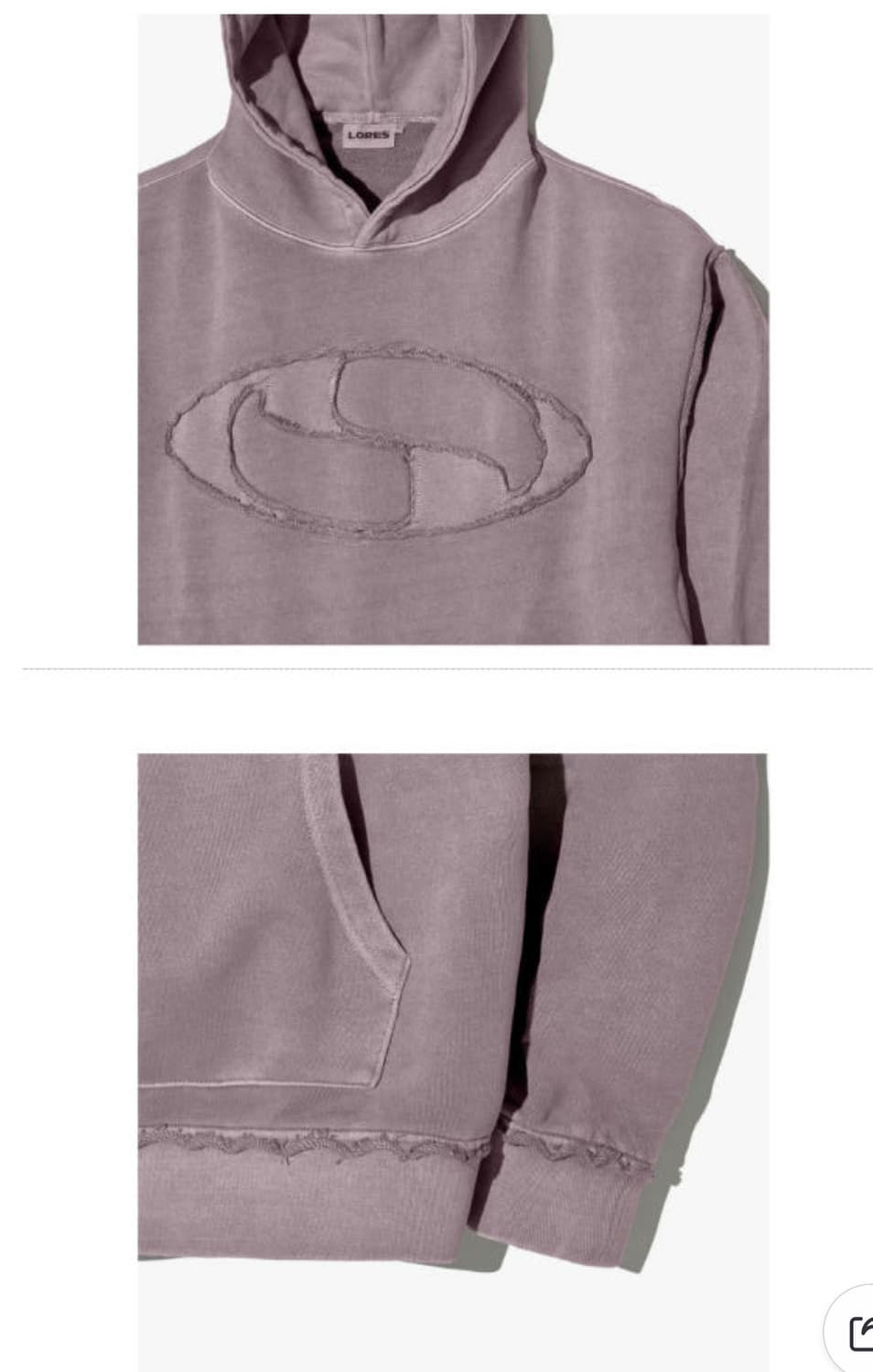 로어즈 advanced pigment dyed hoodie (L) 상품이미지2