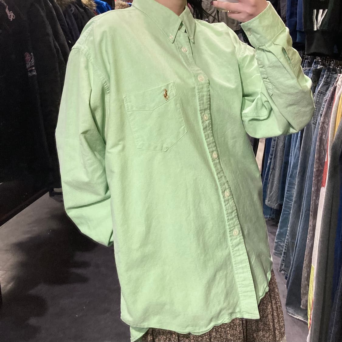 [IM] 폴로 랄프로렌 셔츠 파스텔 그린 상품이미지5