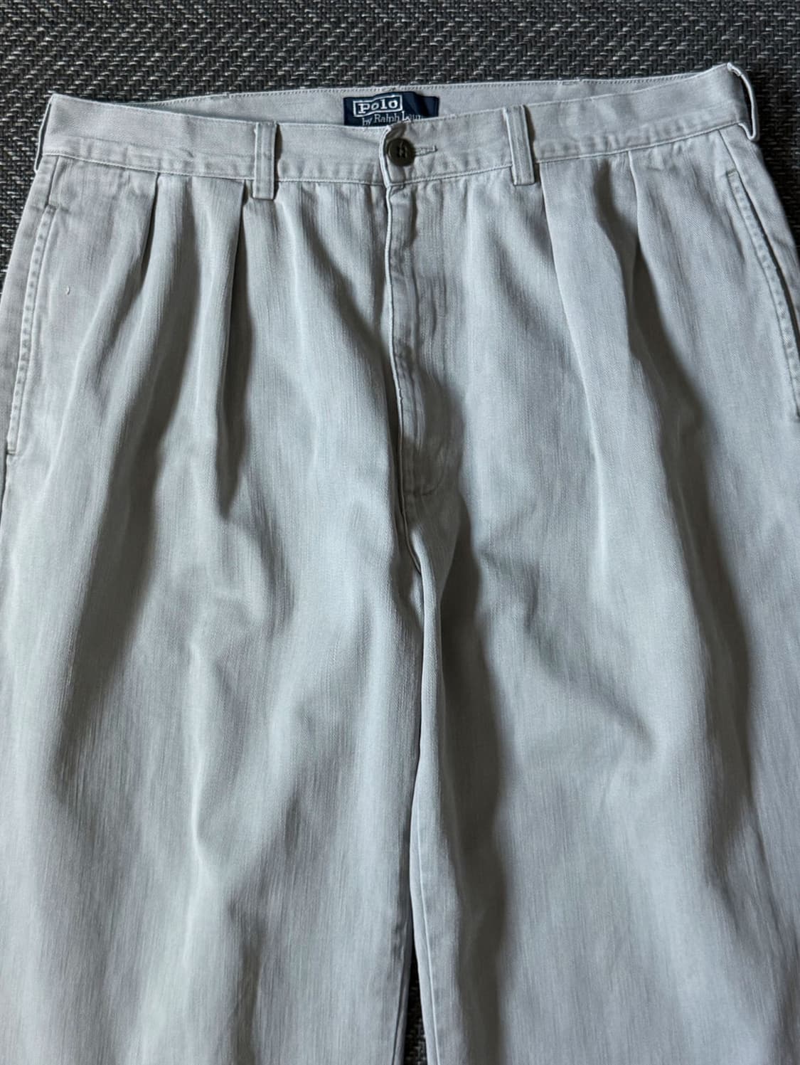 (34) 90s 폴로 랄프로렌 앤드류 더블 플리츠 치노 팬츠 상품이미지2