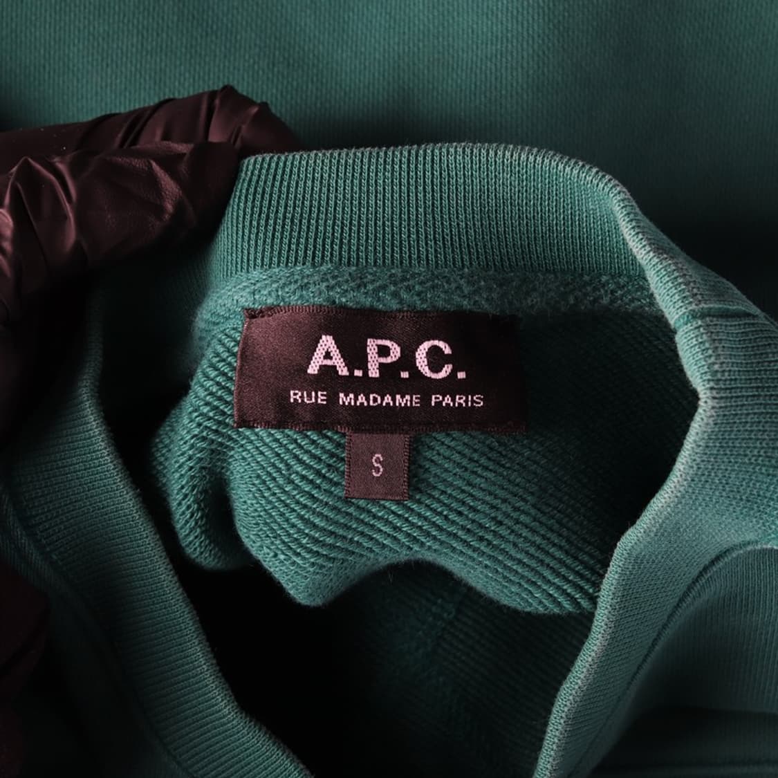 A.P.C. Rue Madame Paris 소매 자수 로고 맨투맨 S 상품이미지5