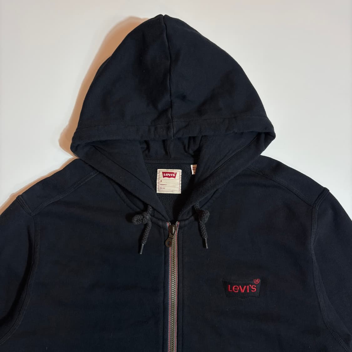 리바이스 블랙 스몰로고 후드집업 상품이미지2