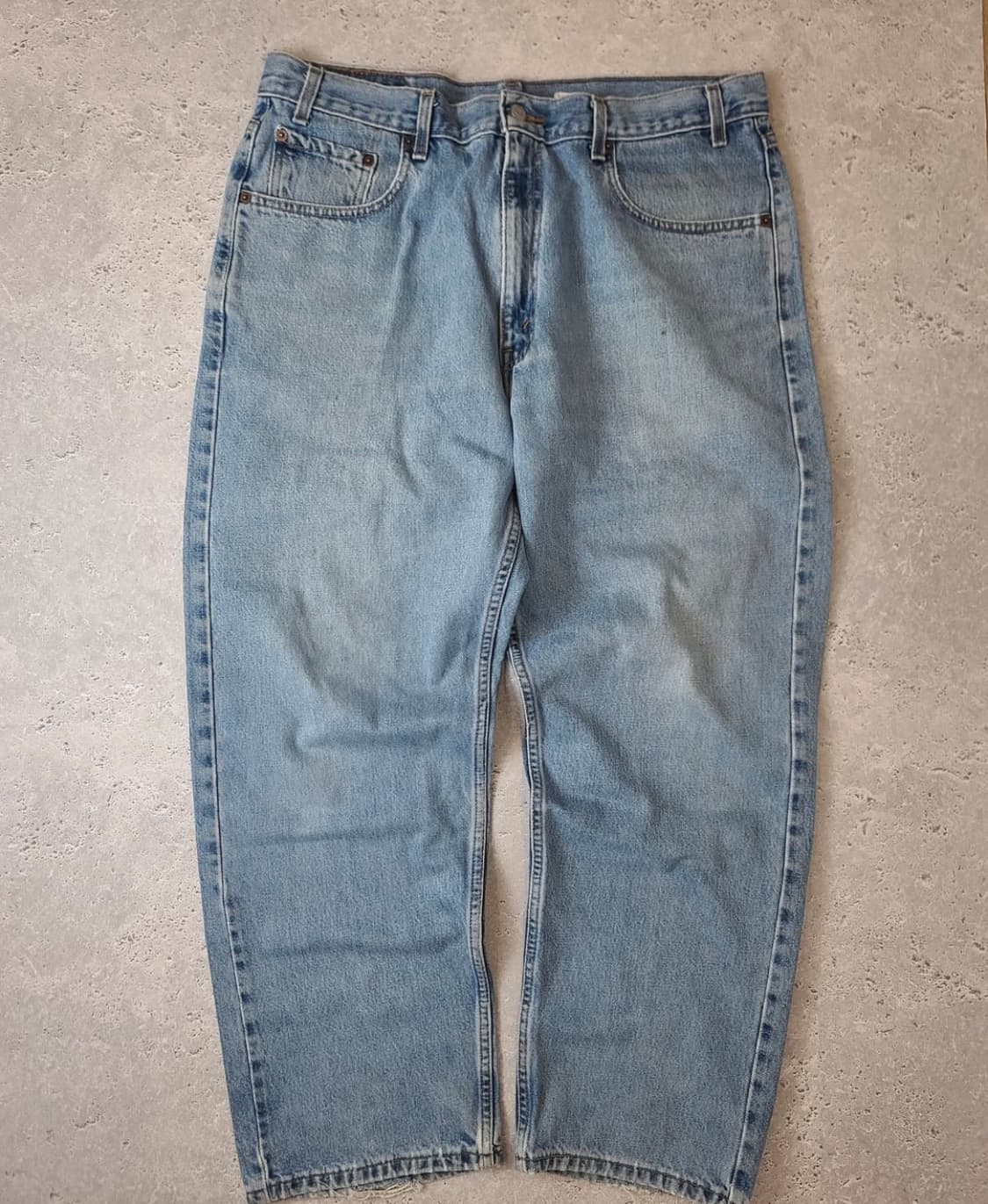 빈티지 리바이스 569 루즈 스트레이트핏 데님 중 청 상품이미지2