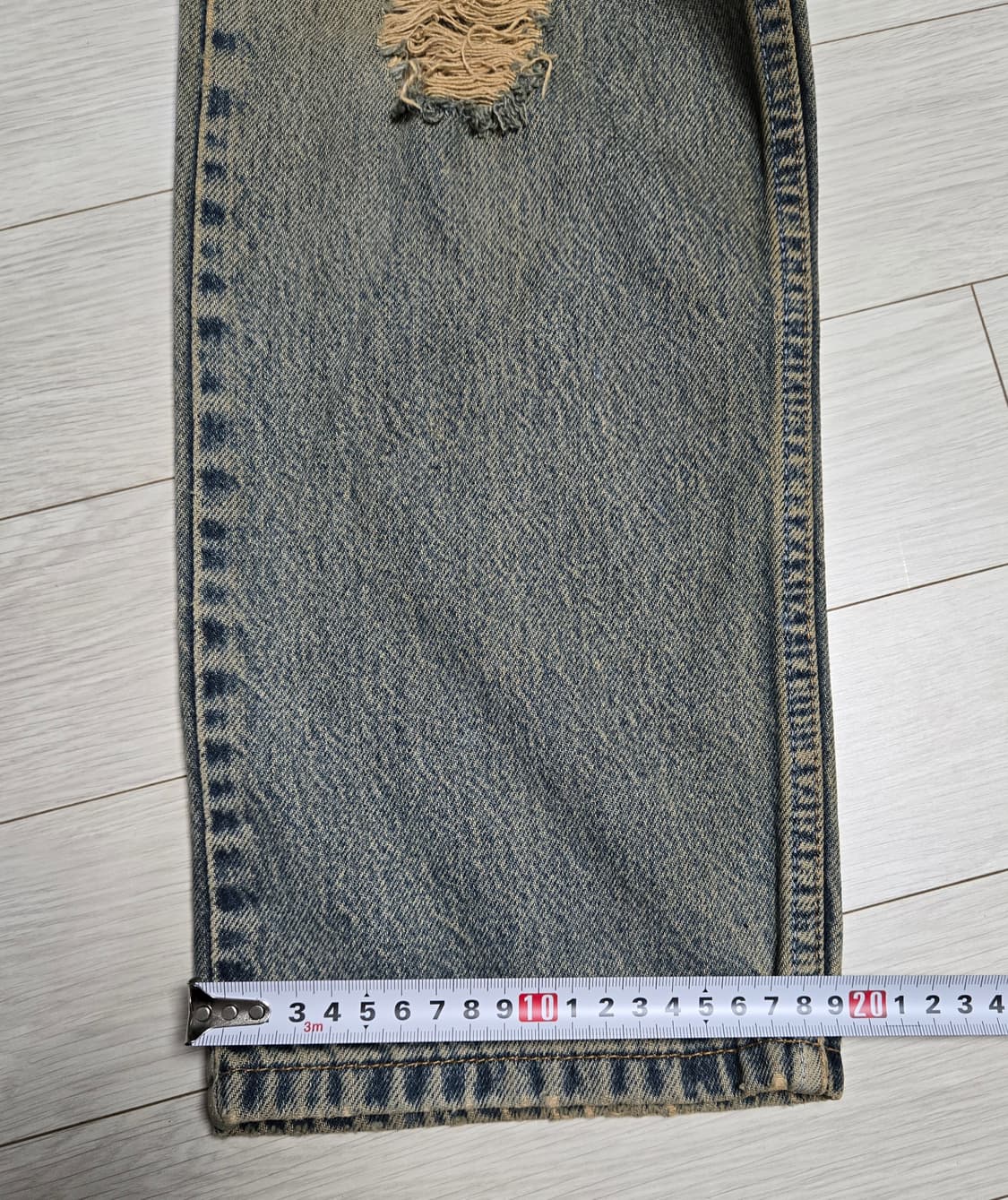 리바이스 505 레귤러핏 데미지 데님 상품이미지7