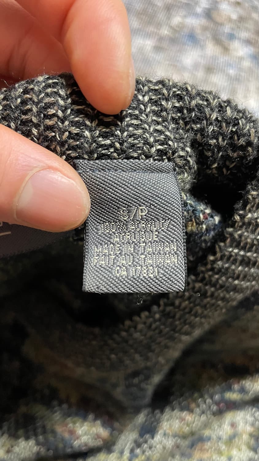 USA 00s 미국 빈티지 반휴센 체크 패턴 니트 스웨터 레트로 Y2K 상품이미지6