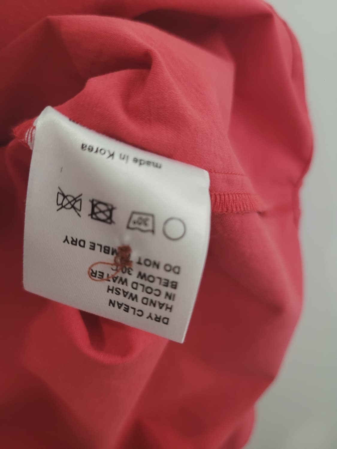 시엔느(SIENNE) 포플린 로고 셔츠 빈티지 레드 55~77 상품이미지8