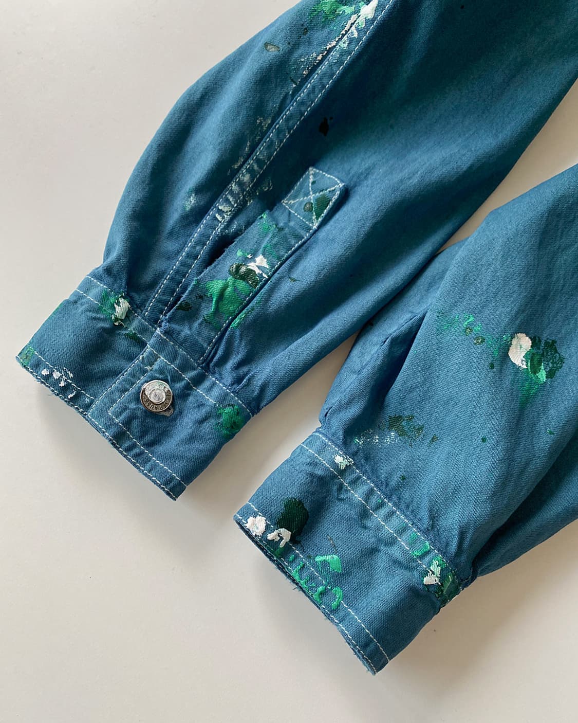 리바이스 페인팅 다잉 다크 그린 셔츠 상품이미지8