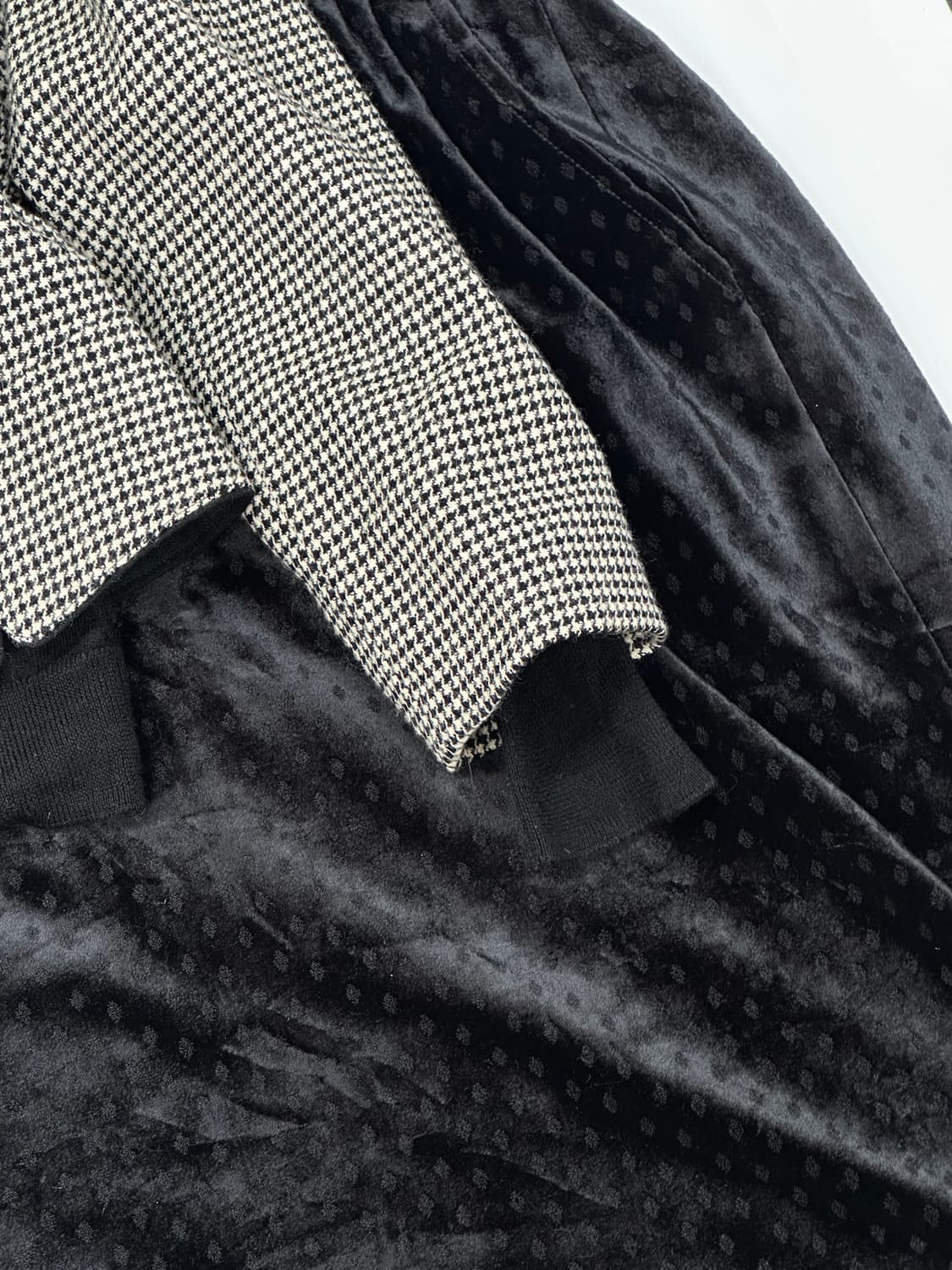 🖤나나깔 블랙 정장 코디세트🖤반코트 벨벳 스커트 공겜여주 고스로리 상품이미지2