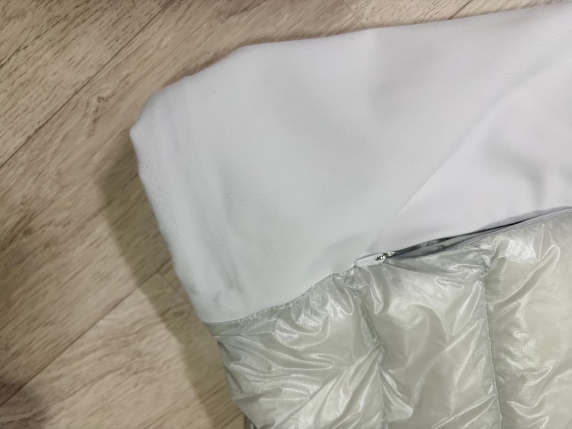 오호스 라이트 다운 후드 재킷 경량패딩 그레이 상품이미지3