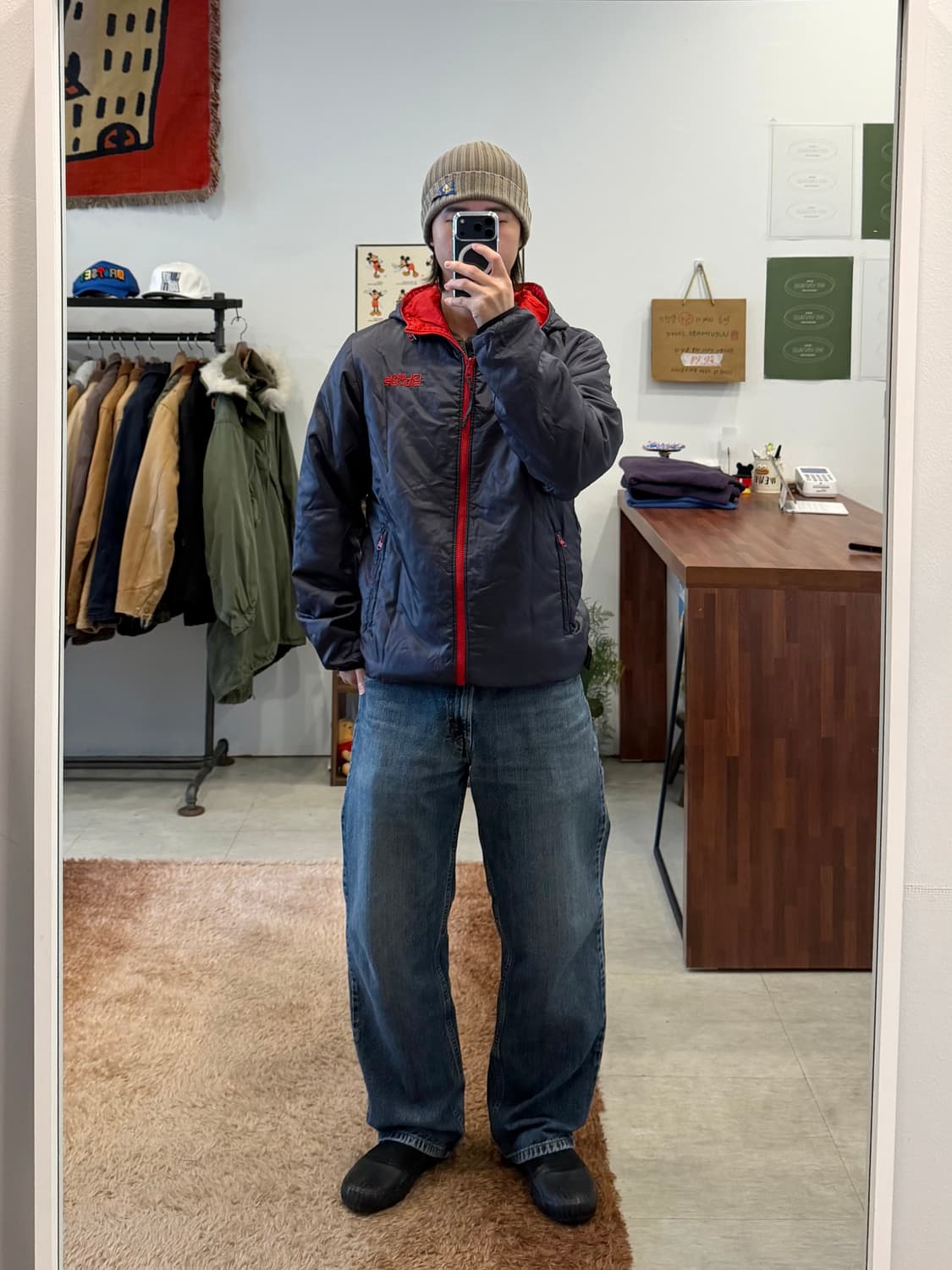 Quik Silver 퀵실버 리버서블 신슐레이트 라이트 패딩 상품이미지2