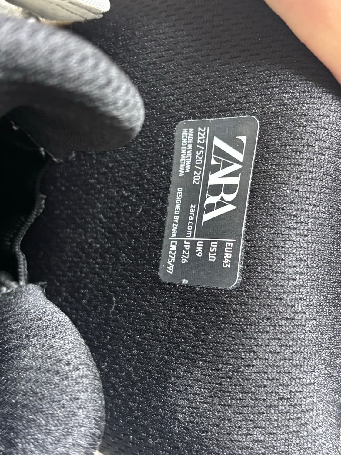 자라 스니커즈 43사이즈 상품이미지4