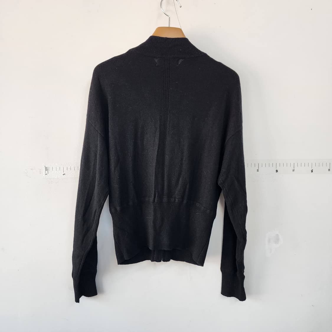 ST.JOHN 블랙 니트 집업 가디건 상품이미지3