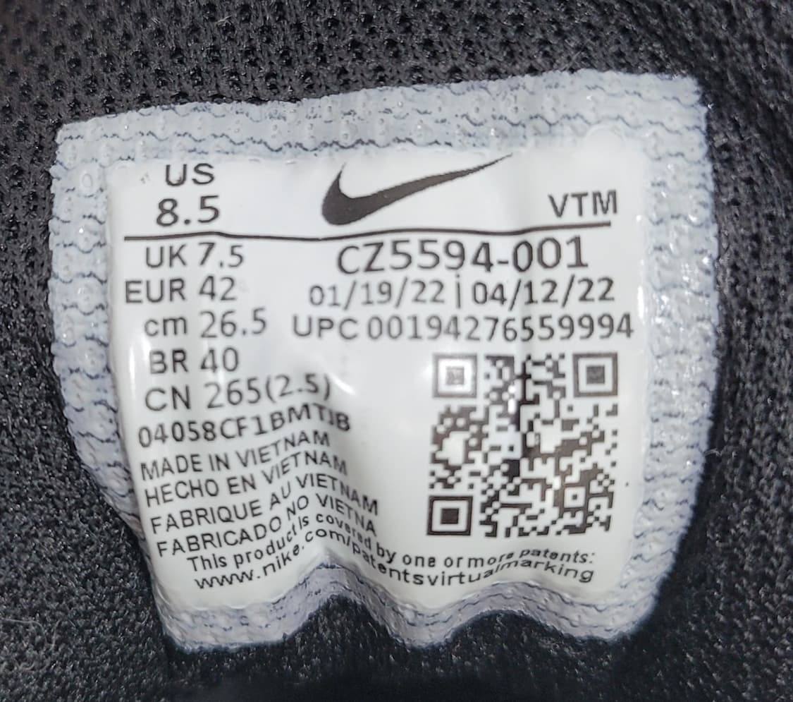 NIKE 22FW 에어맥스 90 LTR 블랙 레더/265 (추천260) 상품이미지8