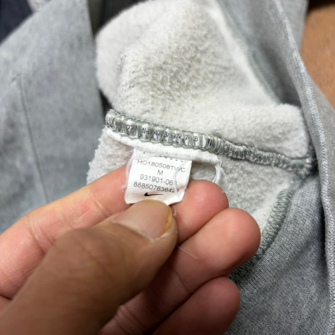 나이키 JUST DO IT 기모 후드 집업 상품이미지4