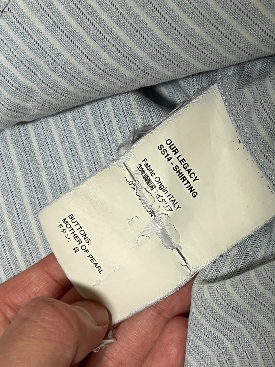 아워레가시 SS14 zip shirt 셔츠 상품이미지4