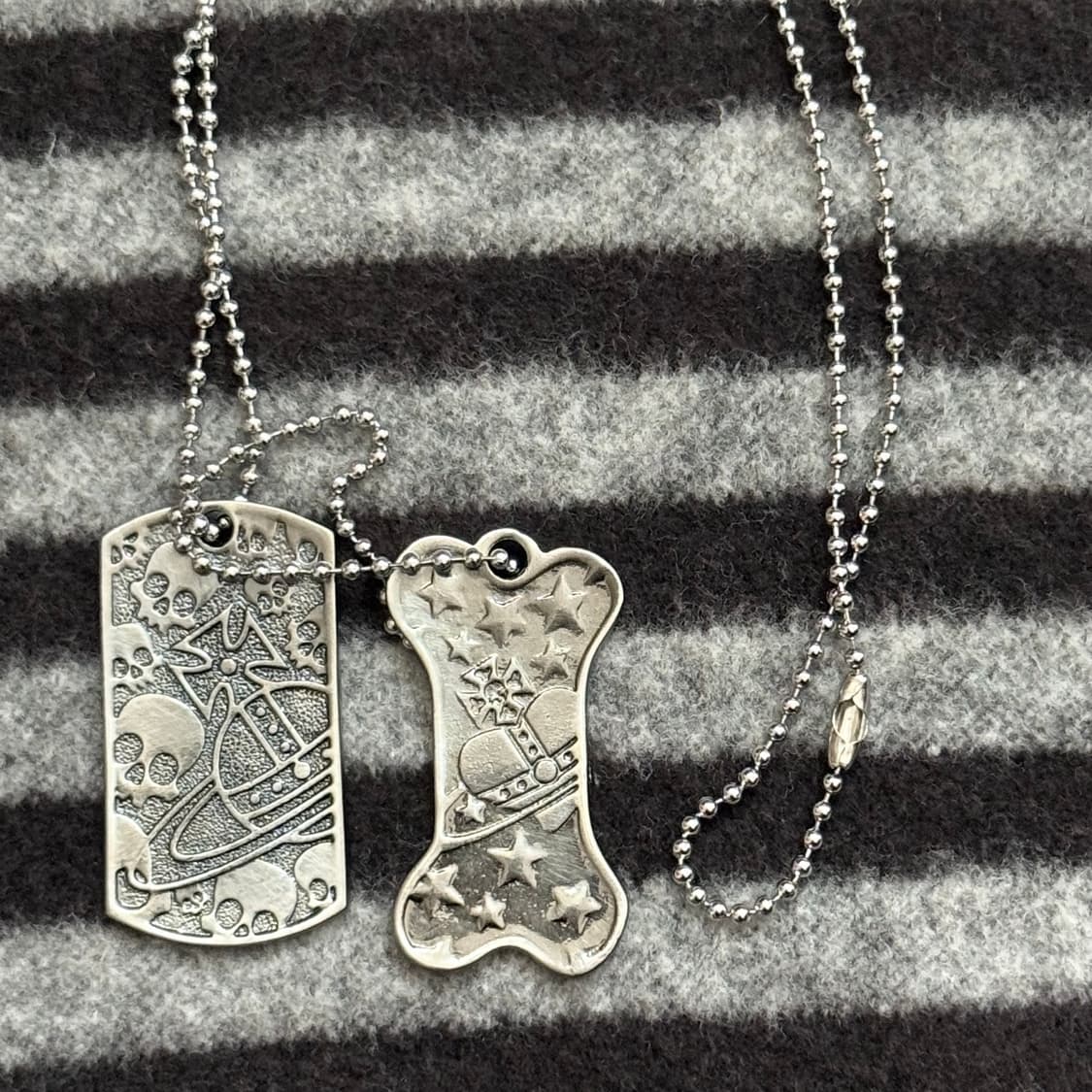 비비안웨스트우드 도그태그 군번줄 목걸이 상품이미지1