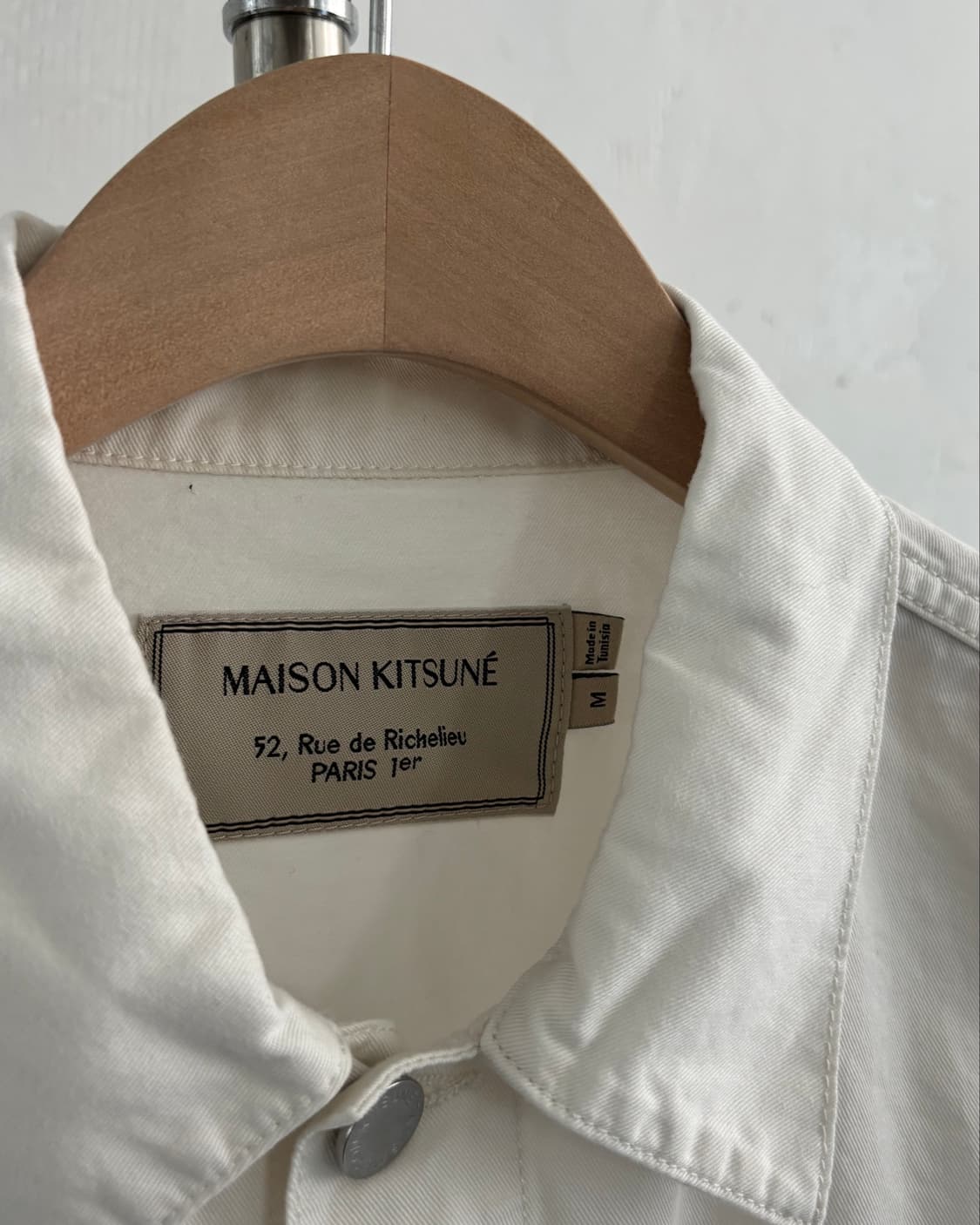 Maison Kitsune 메종키츠네 화이트 트러커 자켓 상품이미지5