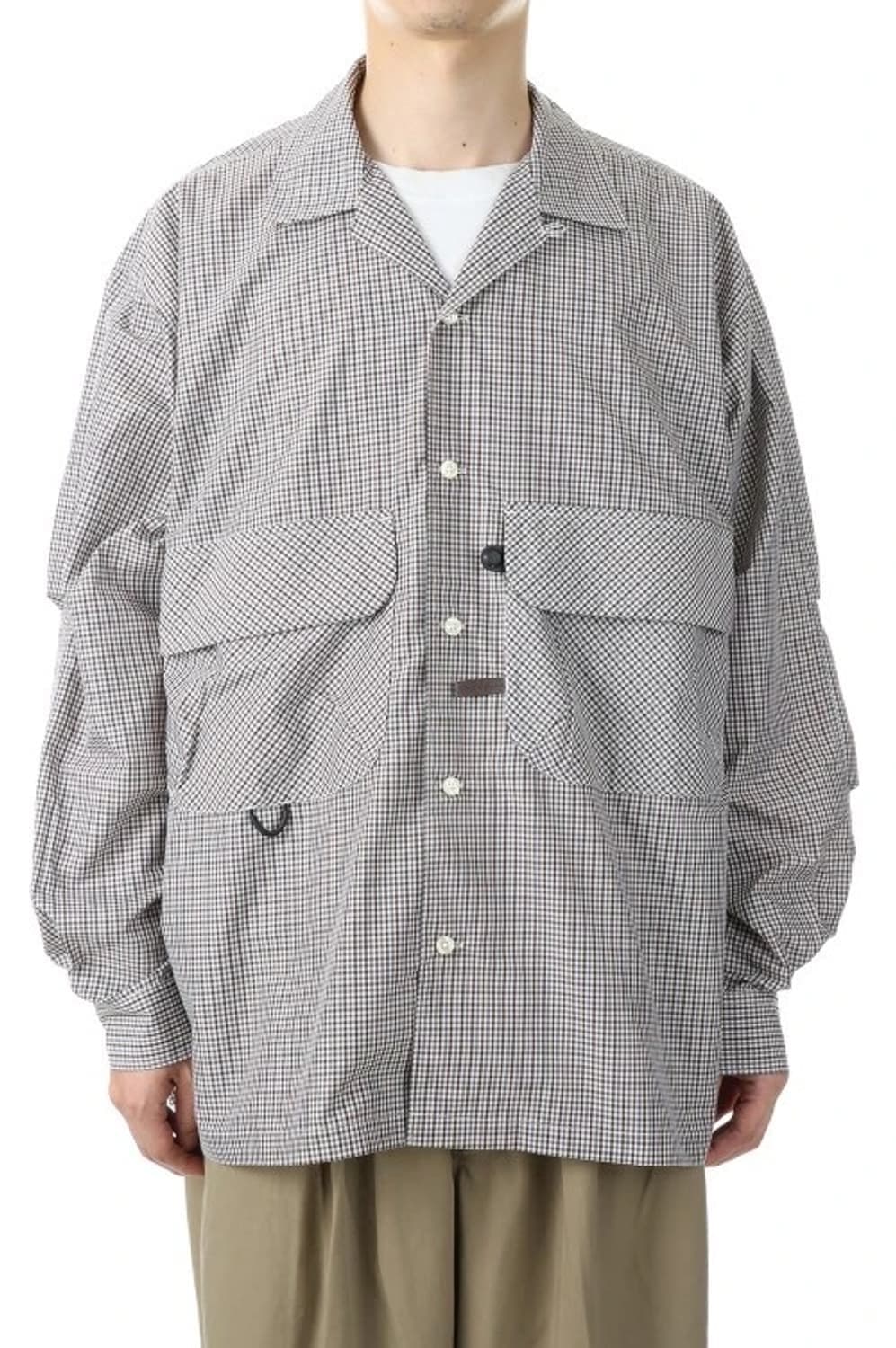 다이와피어39 테크 뉴 앵글러스 오픈카라 깅엄체크 셔츠 상품이미지7