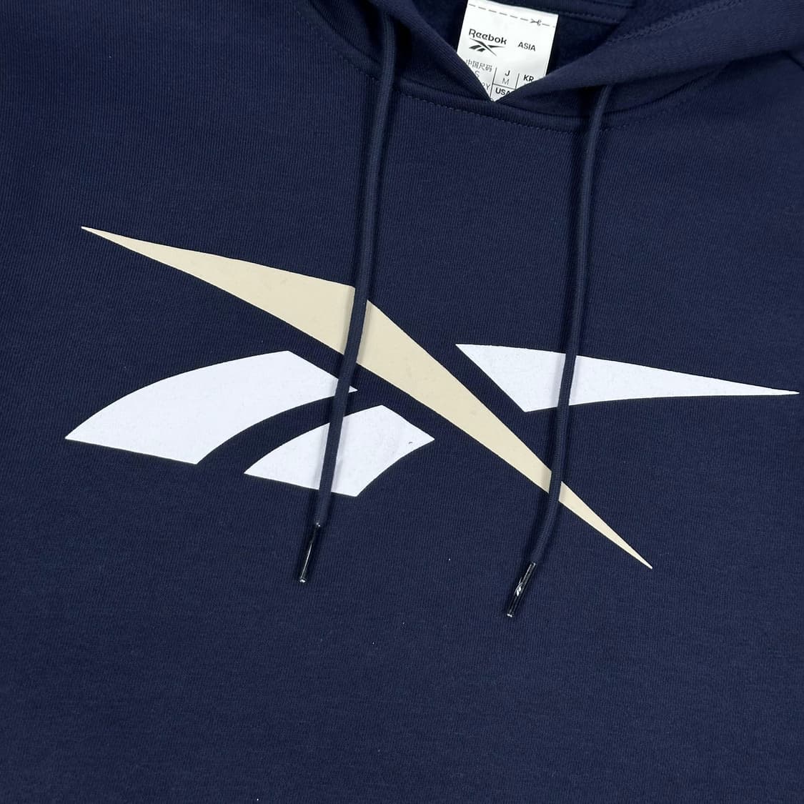 리복 시그니처 빅로고 네이비 후드티 (M) 상품이미지3