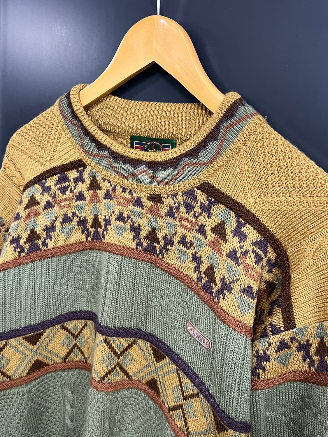 ScoField Vintage 아즈텍 패턴 빈티지 니트 상품이미지3