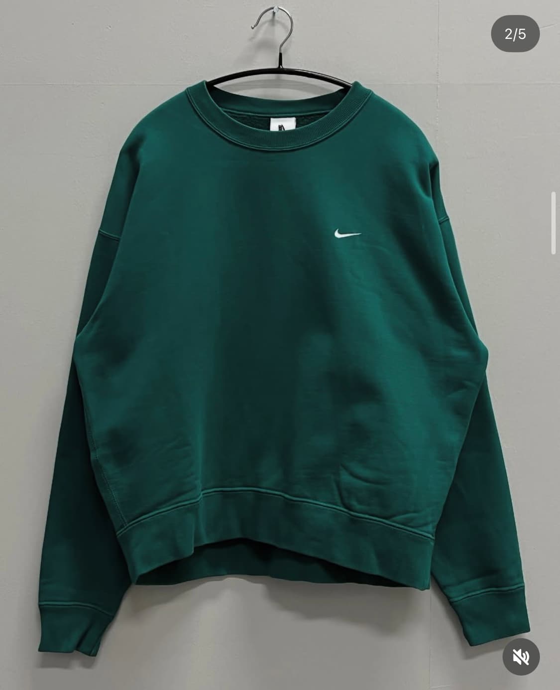 나이키 NRG 솔로 스우시 크루 플리스 미스틱 그린 상품이미지2