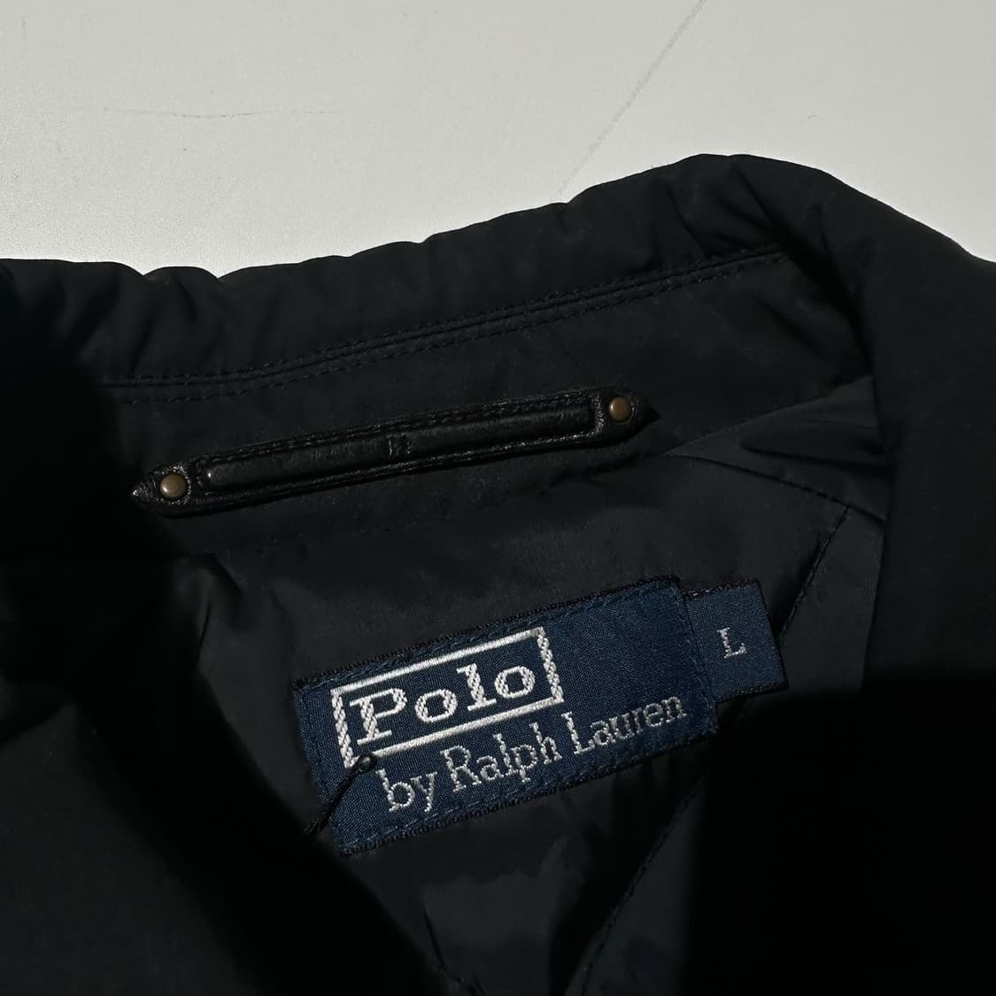 폴로 랄프로렌 구스다운 래글런 싱글 패딩 코트 블랙 상품이미지6